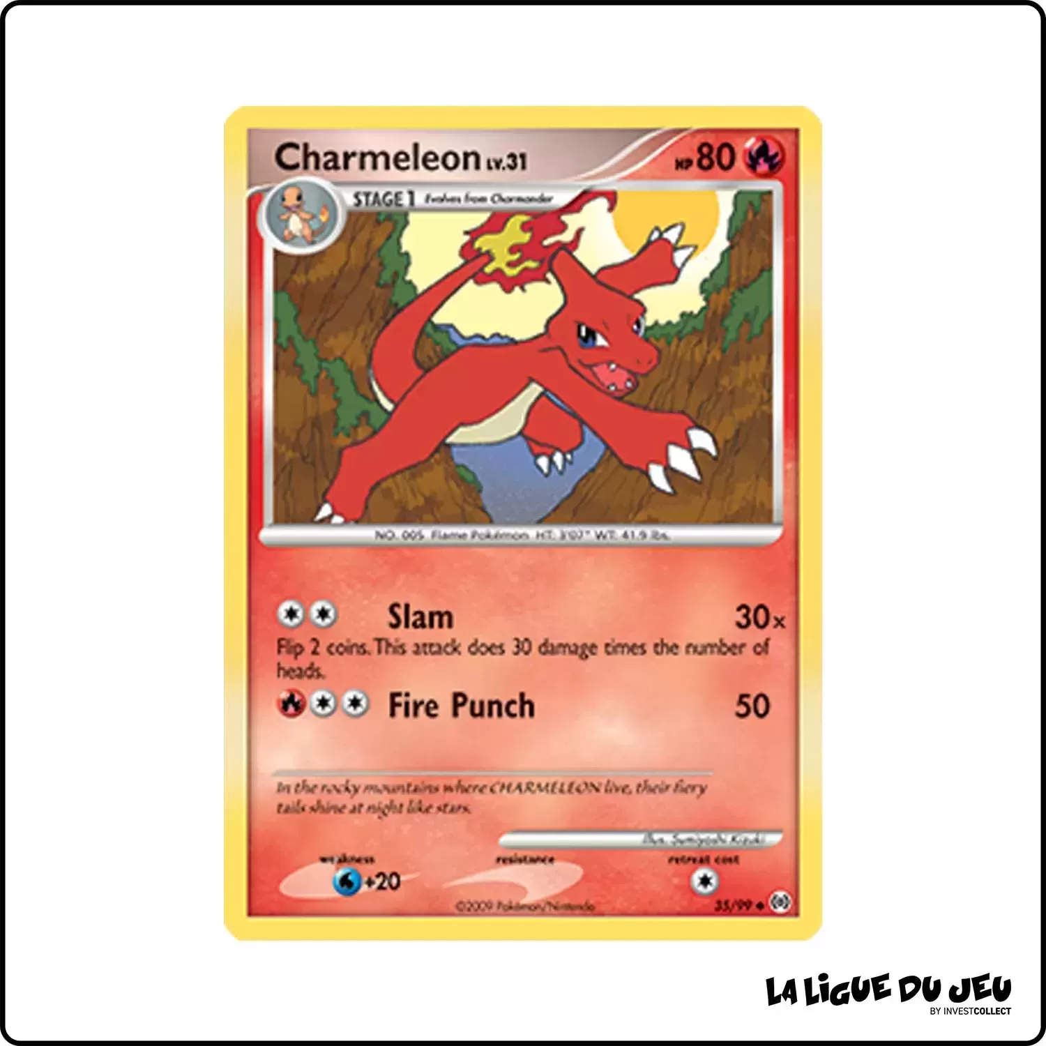 Peu commune - Pokemon - Arceus - Charmeleon 35/99 Pokemon Company - 1