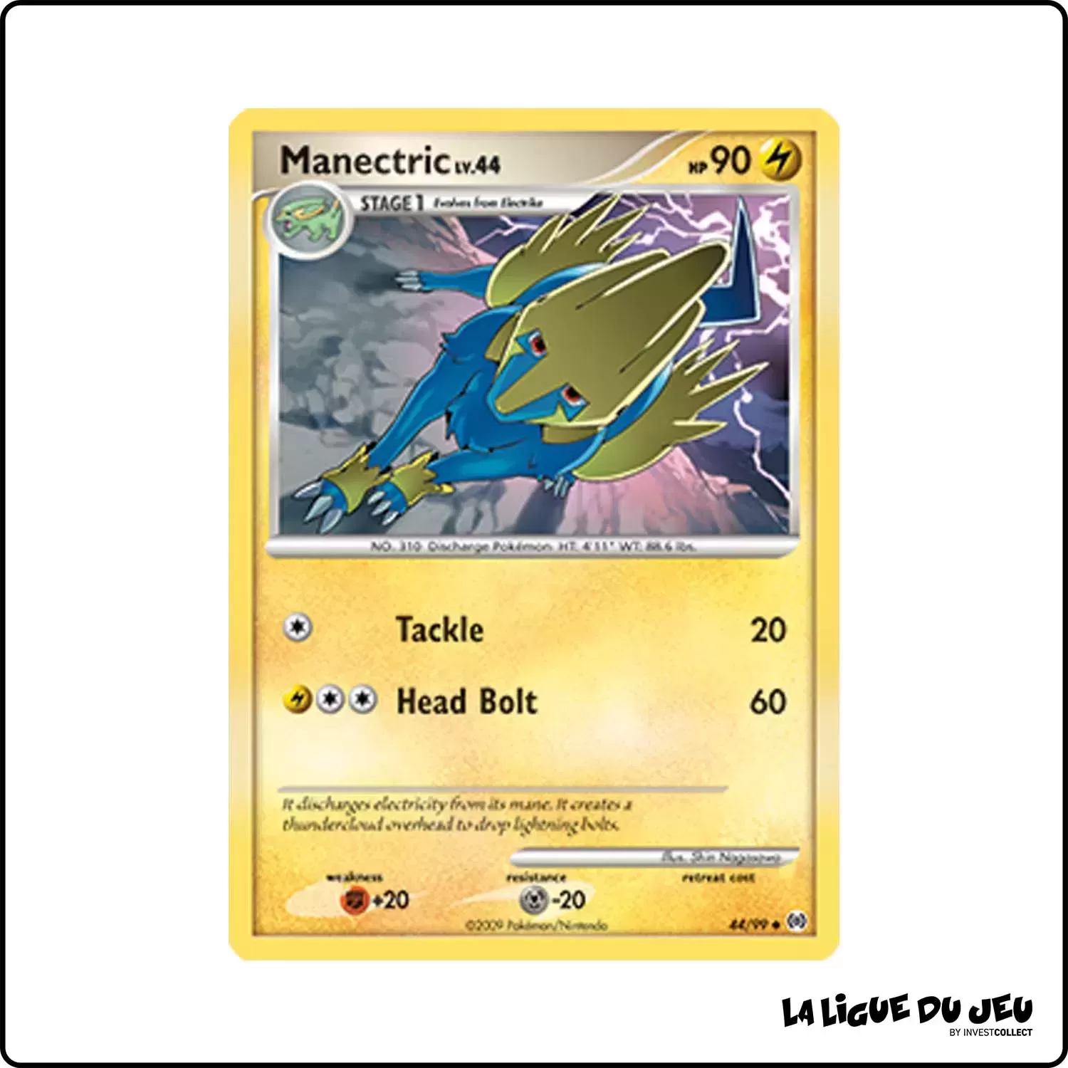 Peu commune - Pokemon - Arceus - Manectric 44/99 Pokemon Company - 1