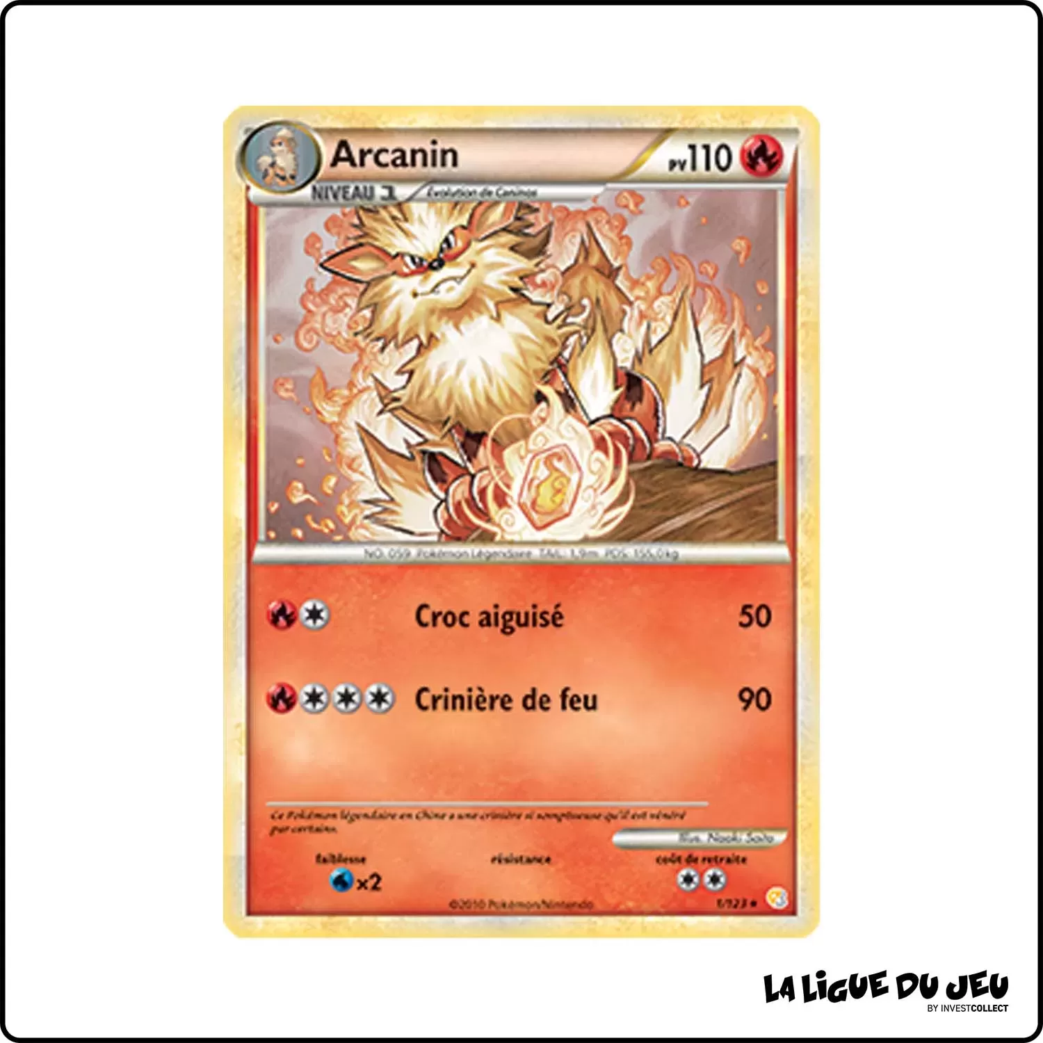 copie de Holo - Pokemon - HeartGold SoulSilver de Base - Arcanin 1/123 Pokemon Company - 1