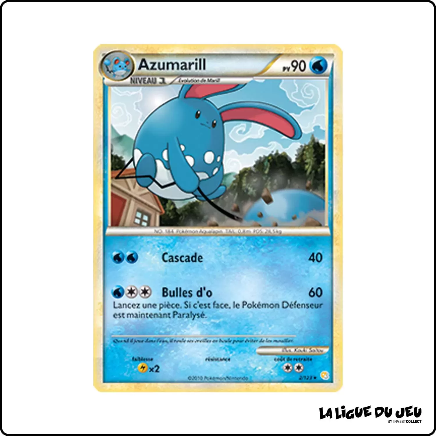 copie de Holo - Pokemon - HeartGold SoulSilver de Base - Azumarill 2/123 Pokemon Company - 2