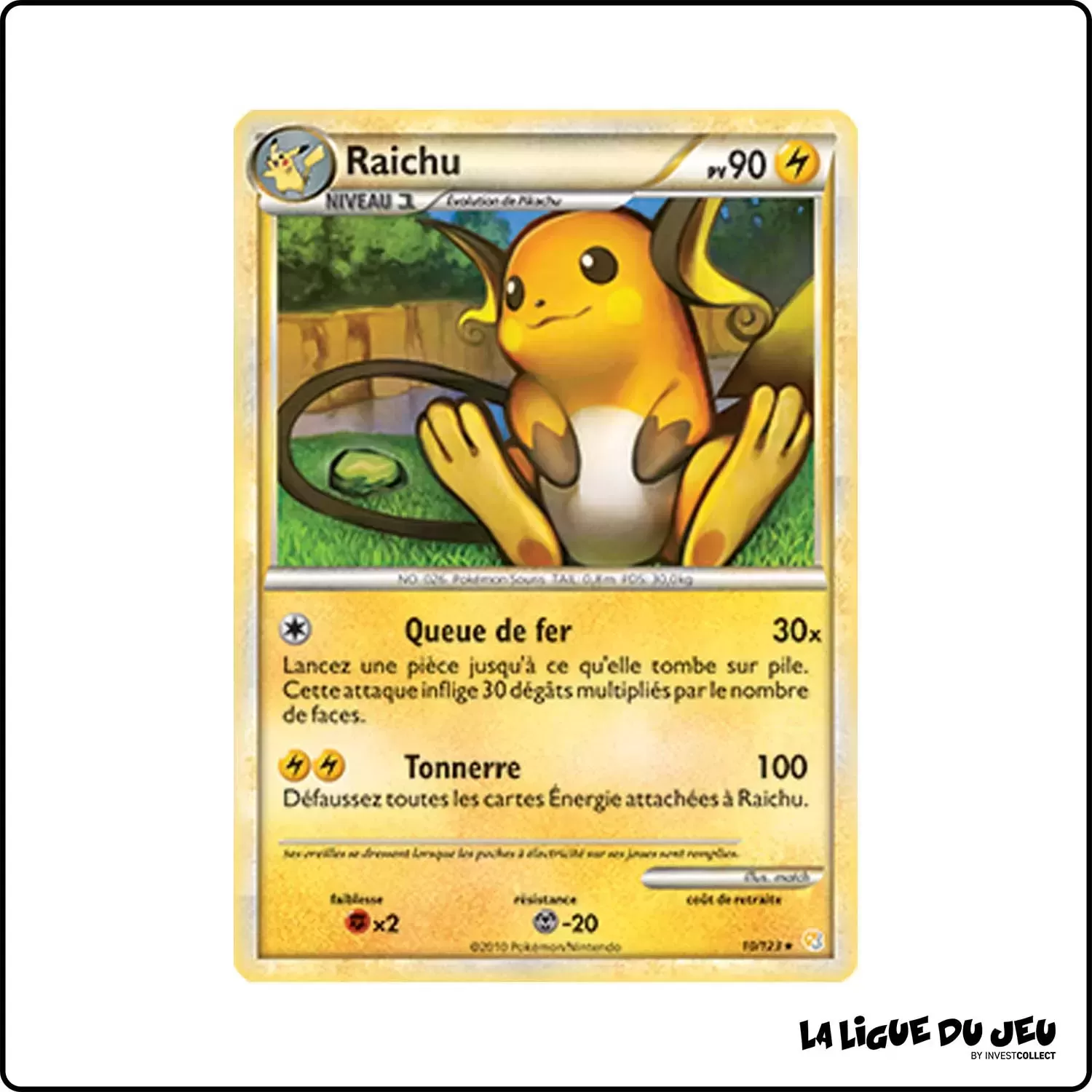 copie de Holo - Pokemon - HeartGold SoulSilver de Base - Raichu 10/123 Pokemon Company - 1