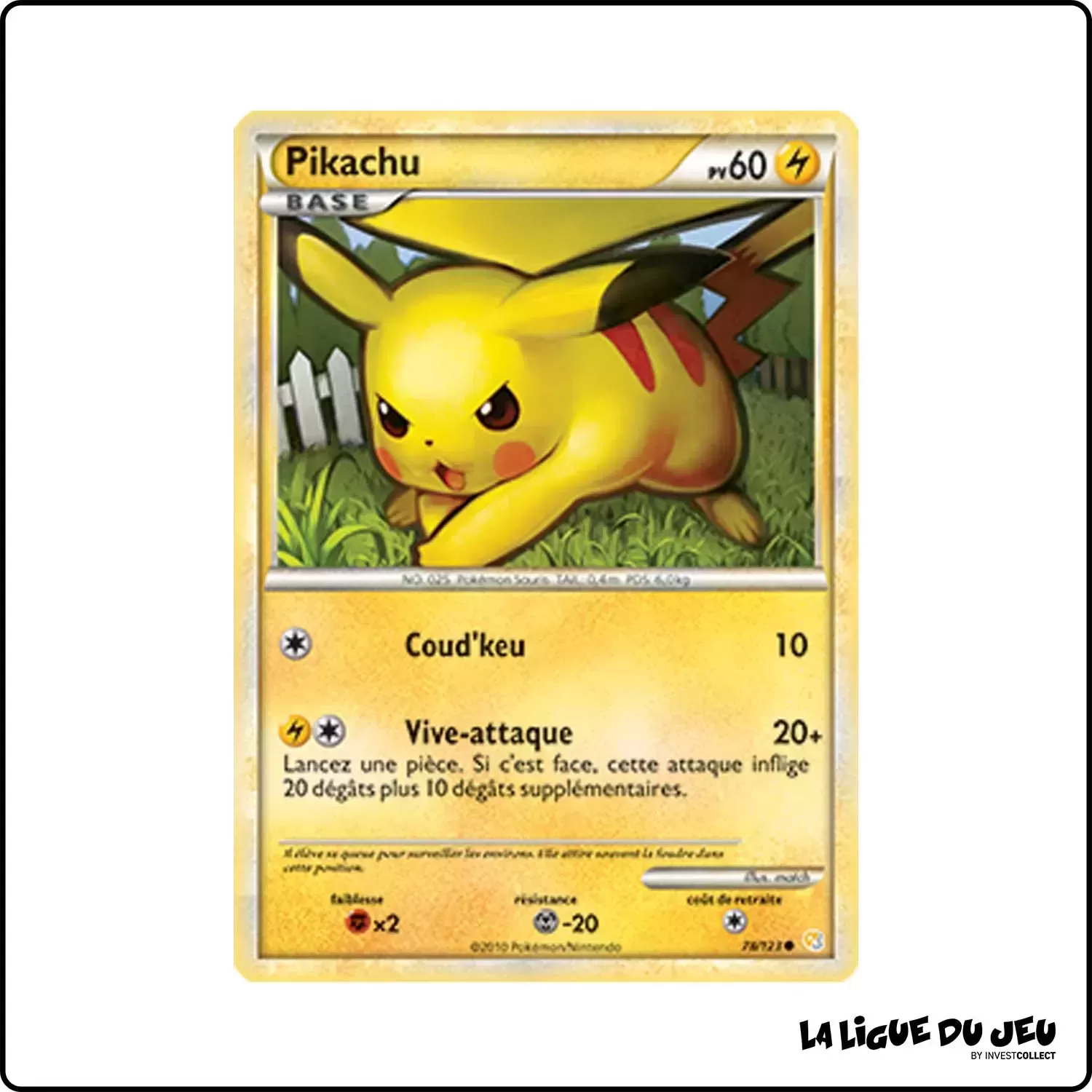 copie de Commune - Pokemon - HeartGold SoulSilver de Base - Pikachu 78/123 Pokemon Company - 1