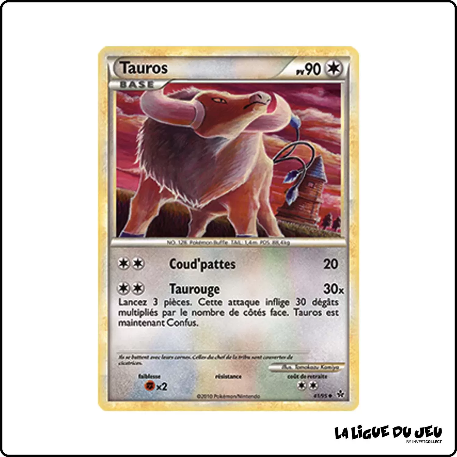 copie de Peu commune - Pokemon - Déchaînement - Tauros 41/95 Pokemon Company - 1