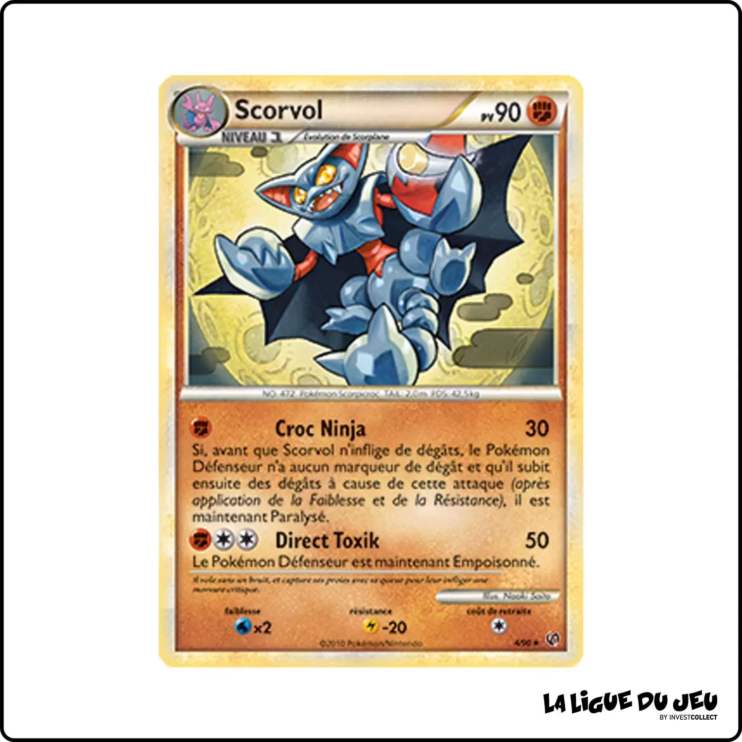 copie de Holo - Pokemon - Indomptable - Scorvol 4/90 Pokemon Company - 1