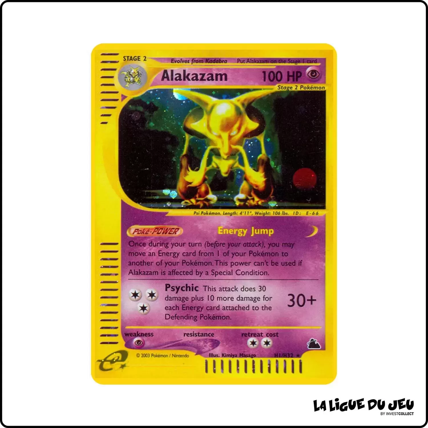 Holo - Pokemon - Skyridge - Alakazam H1/H32 Wizards - 1