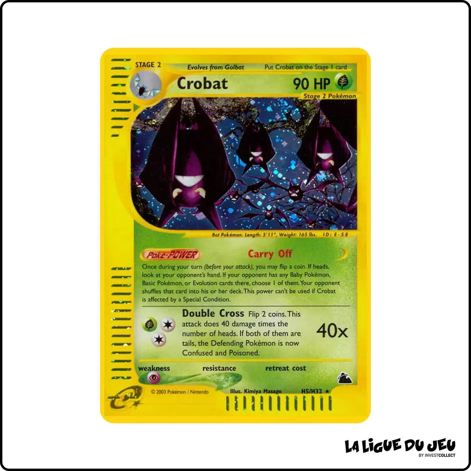 Holo - Pokemon - Skyridge - Crobat H5/H32 Wizards - 1