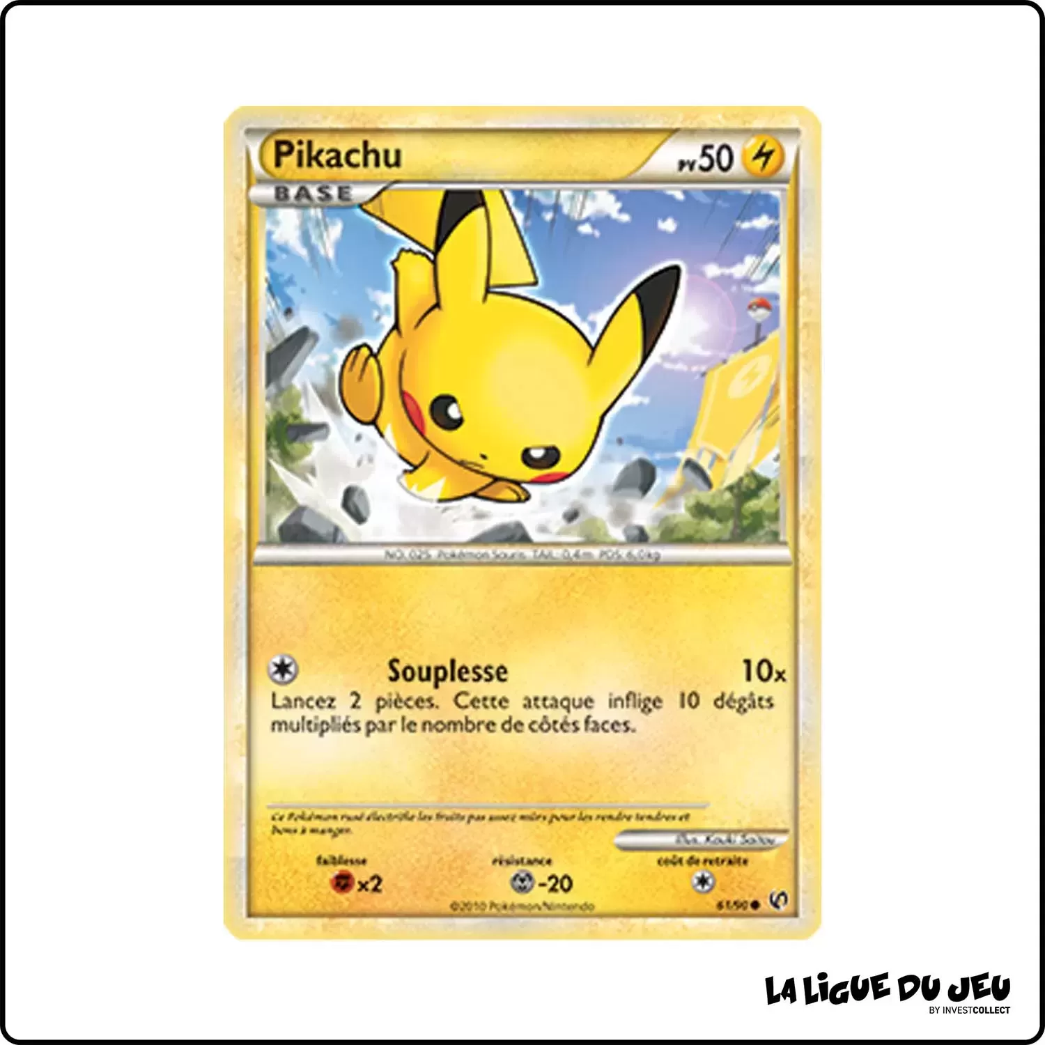 copie de Commune - Pokemon - Indomptable - Pikachu 61/90 Pokemon Company - 1