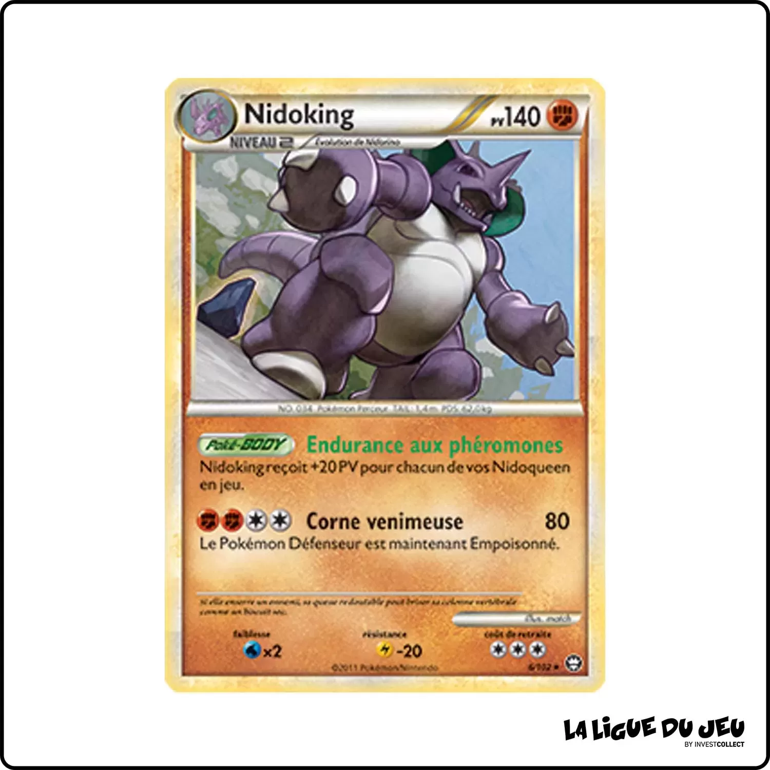 copie de Holo - Pokemon - Trîomphe - Nidoking 6/102 Pokemon Company - 1