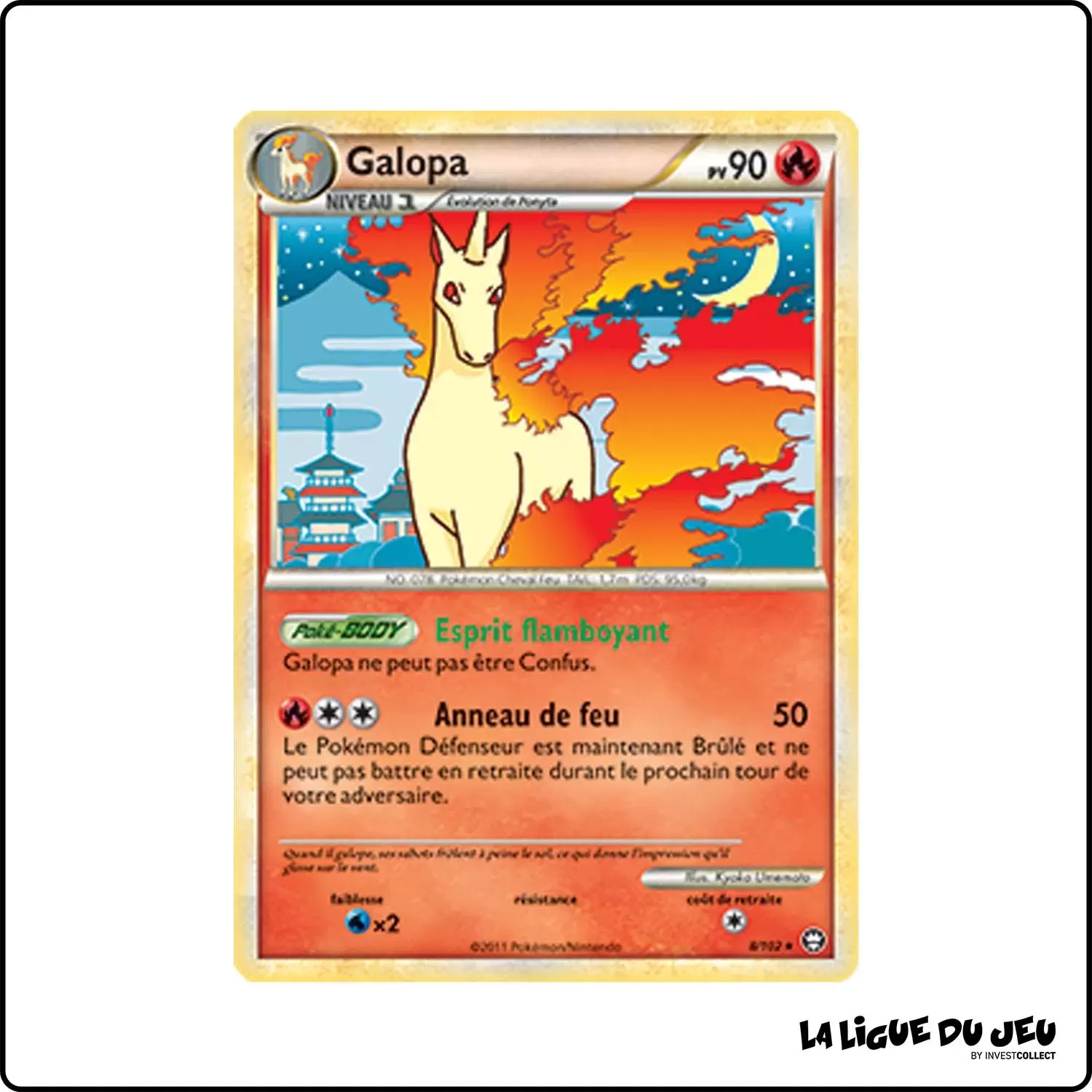 copie de Holo - Pokemon - Trîomphe - Galopa 8/102 Pokemon Company - 1