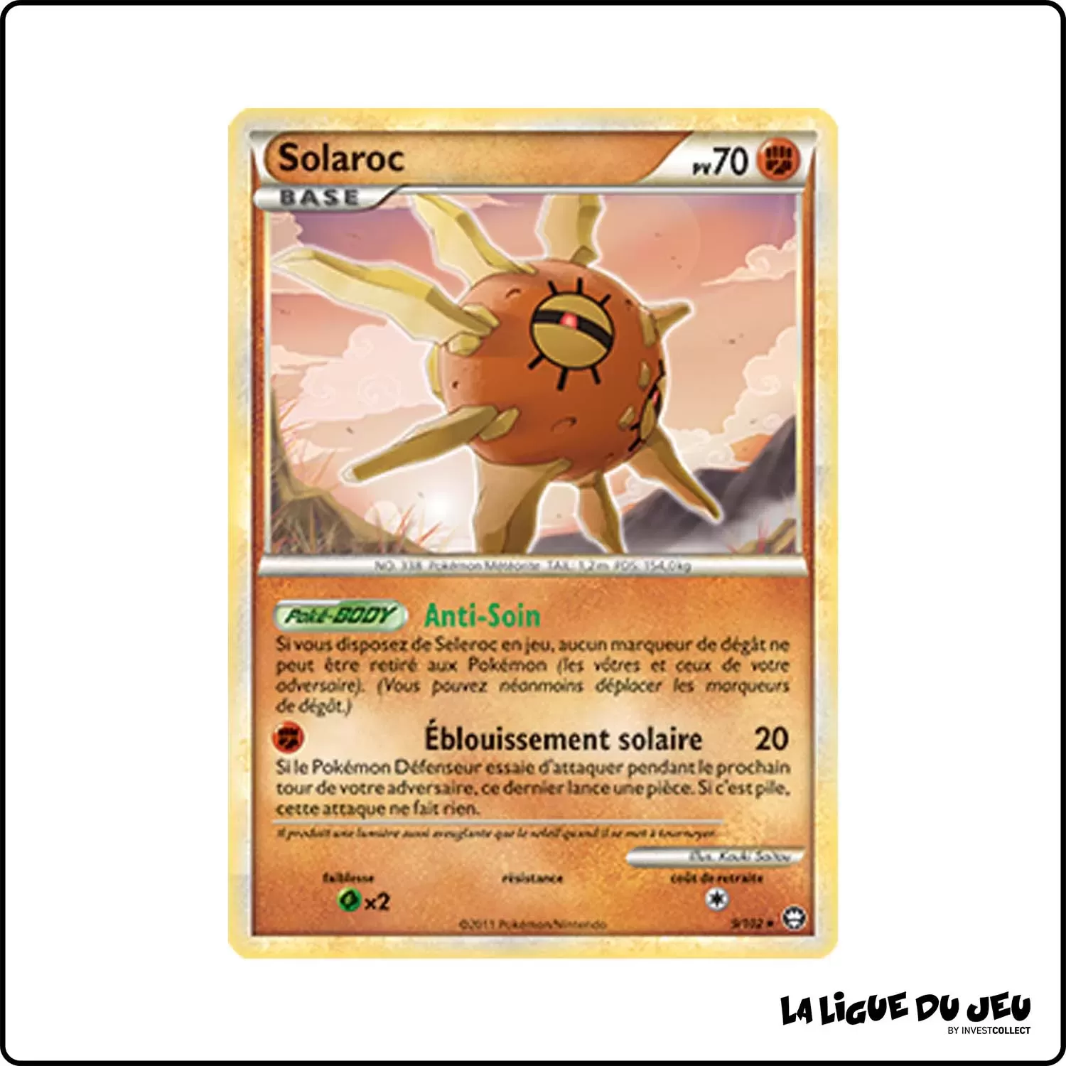 copie de Holo - Pokemon - Trîomphe - Solaroc 9/102 Pokemon Company - 1