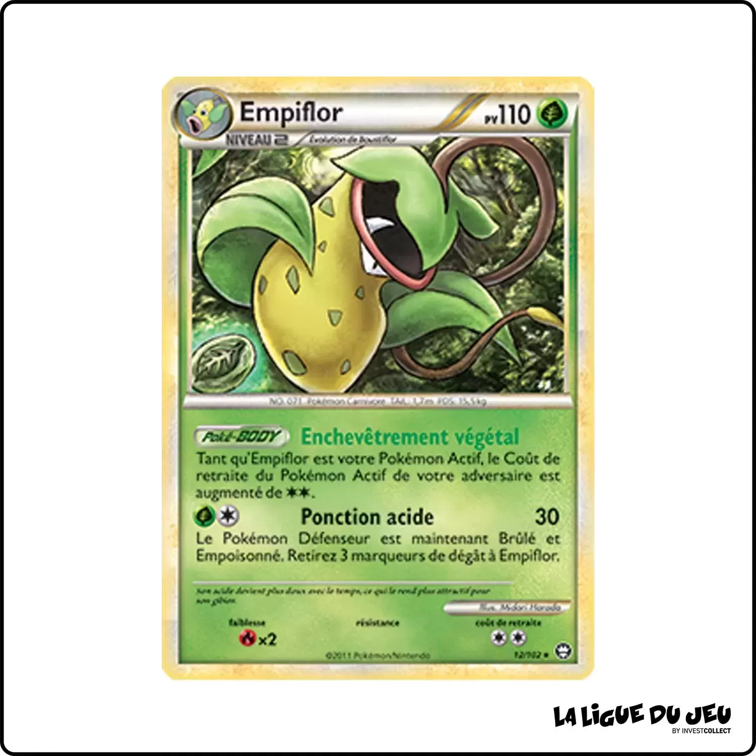 copie de Holo - Pokemon - Trîomphe - Empiflor 12/102 Pokemon Company - 1