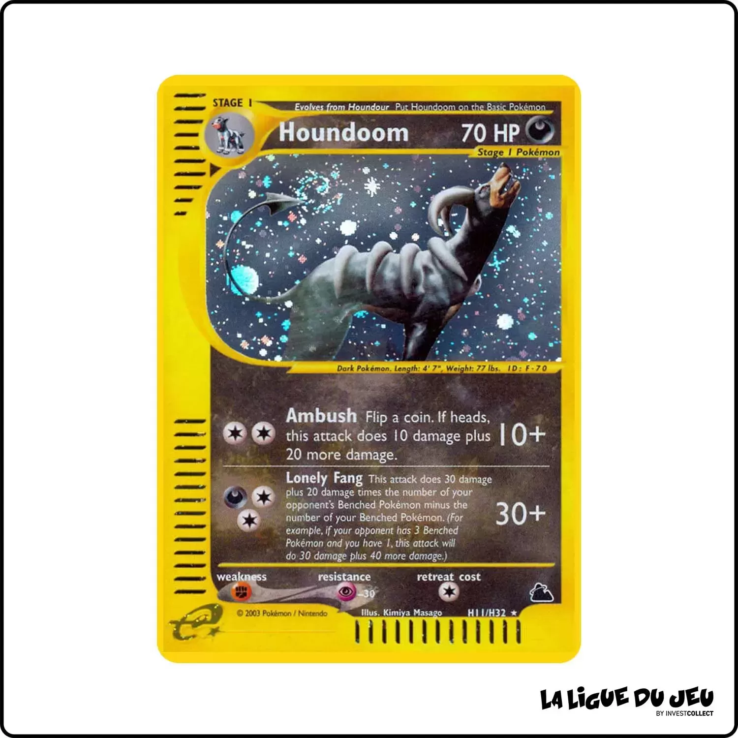 Holo - Pokemon - Skyridge - Houndoom H11/H32 Wizards - 1