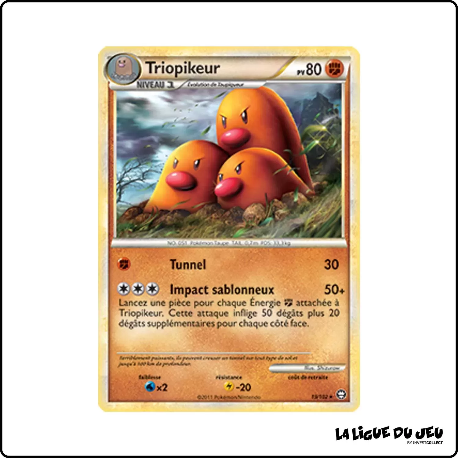 copie de Rare - Pokemon - Trîomphe - Triopikeur 19/102 Pokemon Company - 1