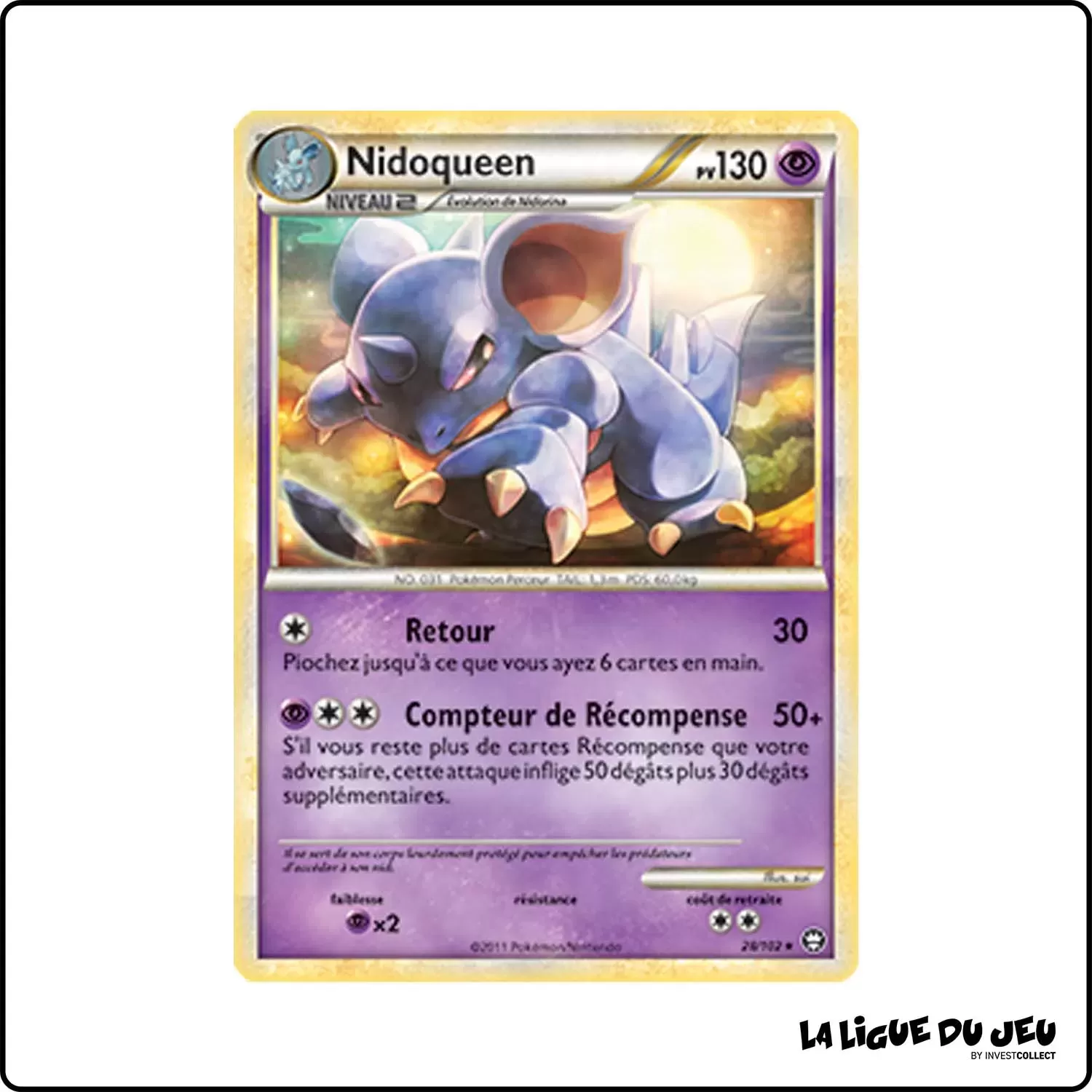 copie de Rare - Pokemon - Trîomphe - Nidoqueen 28/102 Pokemon Company - 1