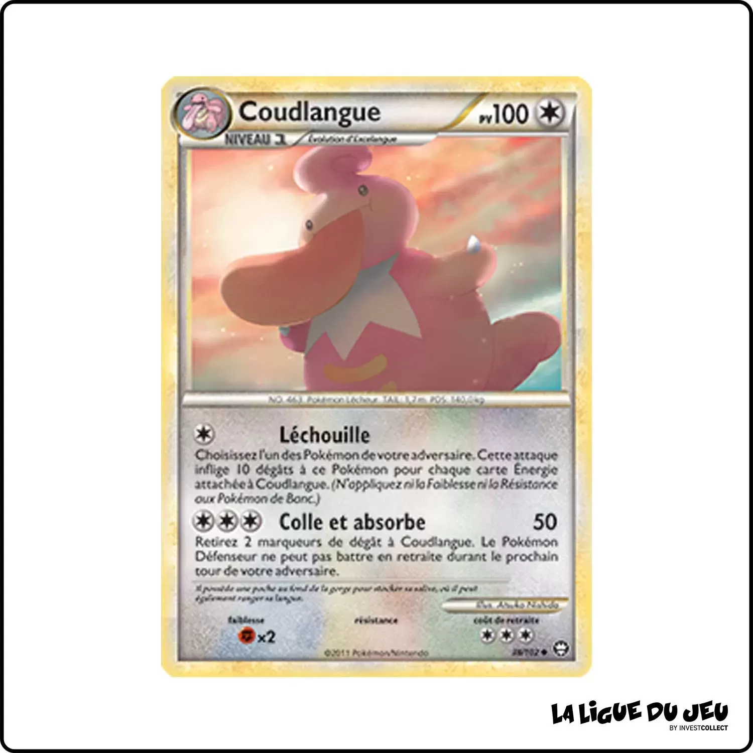 copie de Peu commune - Pokemon - Trîomphe - Coudlangue 38/102 Pokemon Company - 1