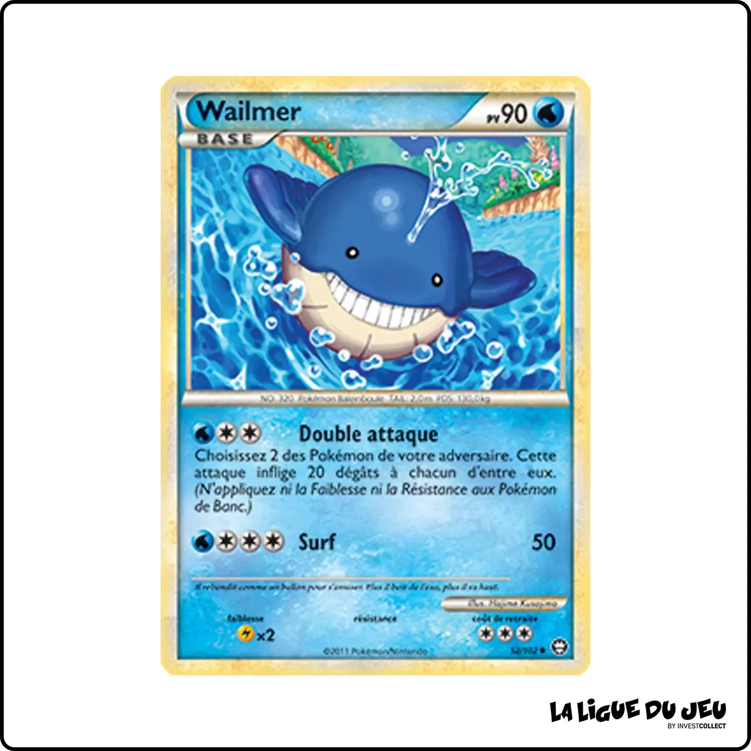 copie de Peu commune - Pokemon - Trîomphe - Wailmer 52/102 Pokemon Company - 1