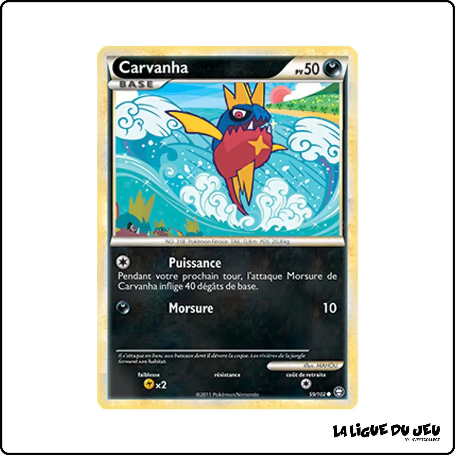 copie de Commune - Pokemon - Trîomphe - Carvanha 59/102 Pokemon Company - 1