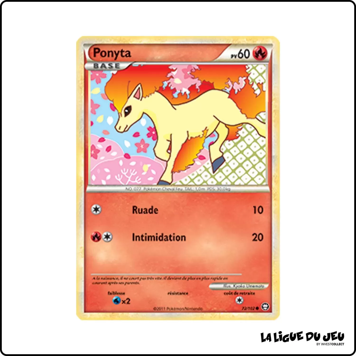 copie de Commune - Pokemon - Trîomphe - Ponyta 72/102 Pokemon Company - 1