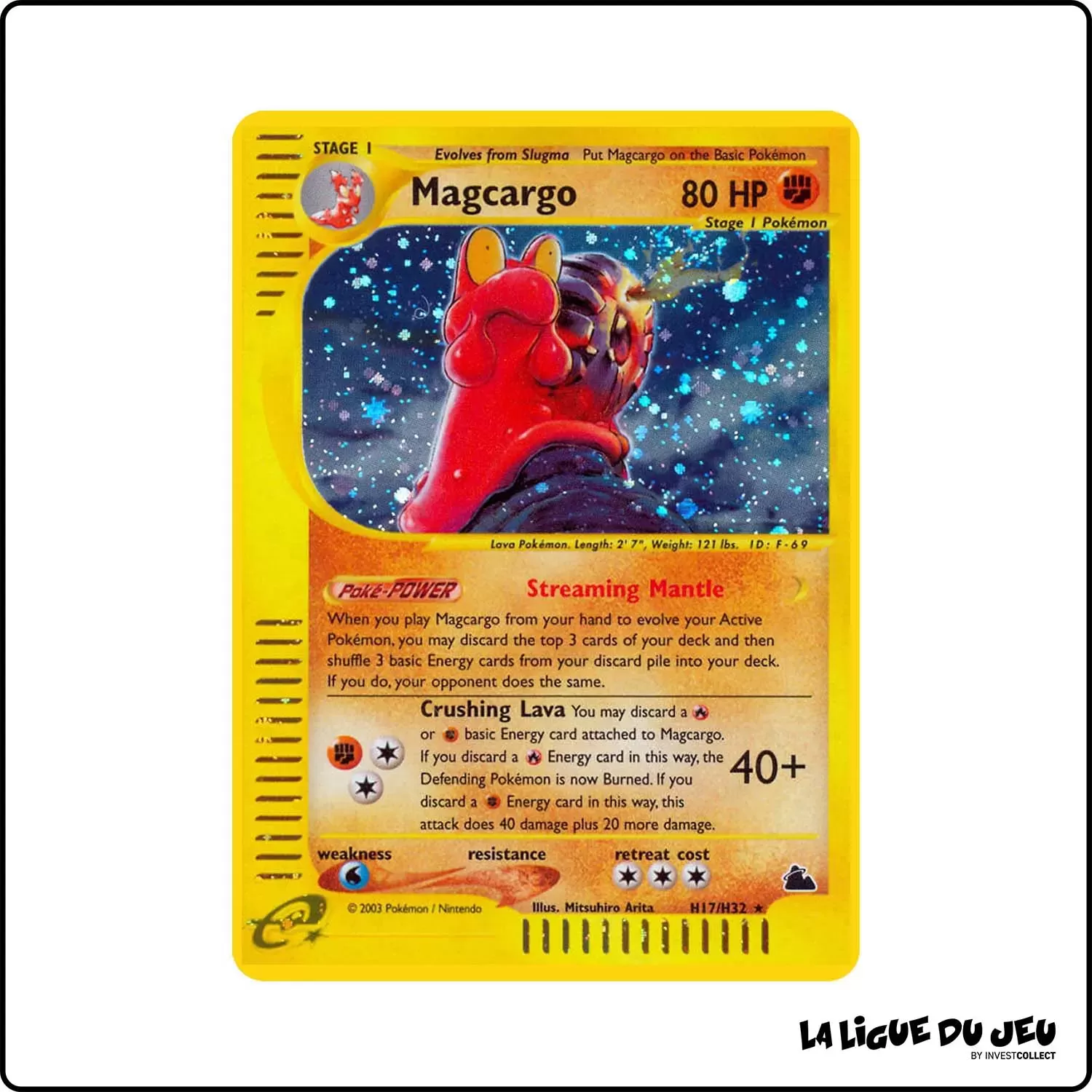 Holo - Pokemon - Skyridge - Magcargo H17/H32 Wizards - 1