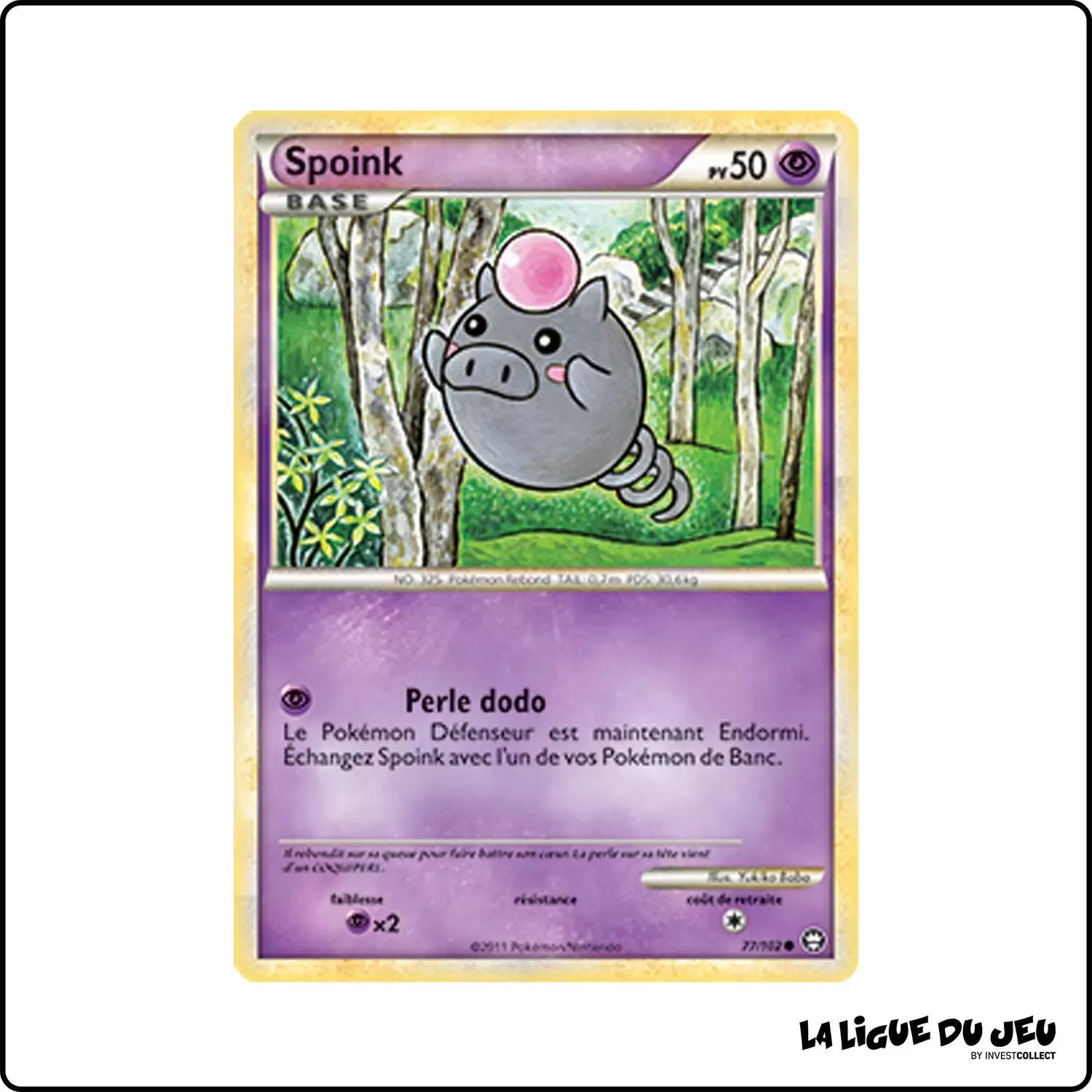 copie de Commune - Pokemon - Trîomphe - Spoink 77/102 Pokemon Company - 1