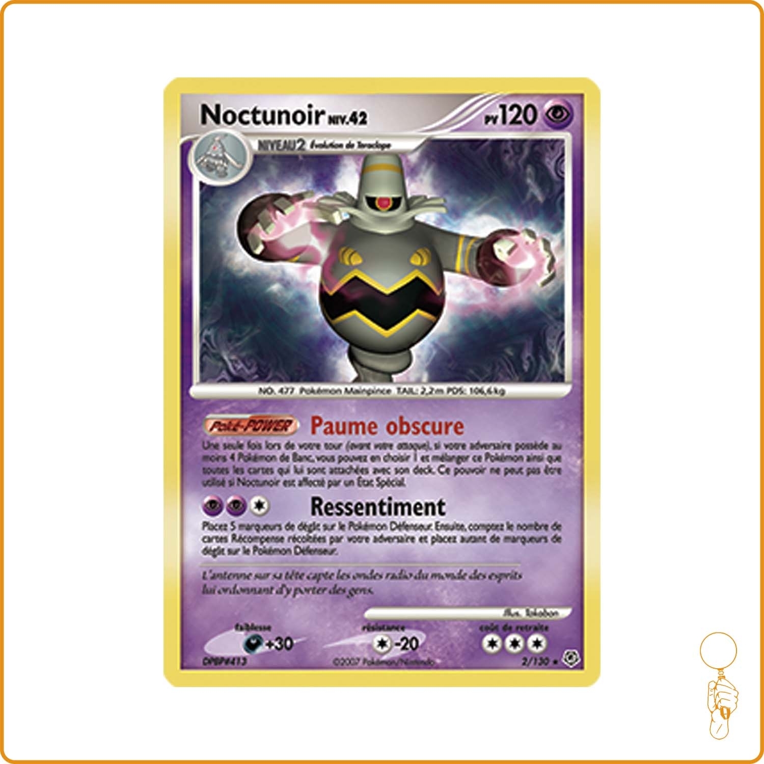 Holo - Pokemon - Diamant et Perle de Base - Noctunoir 2/130 The Pokémon Company - 1