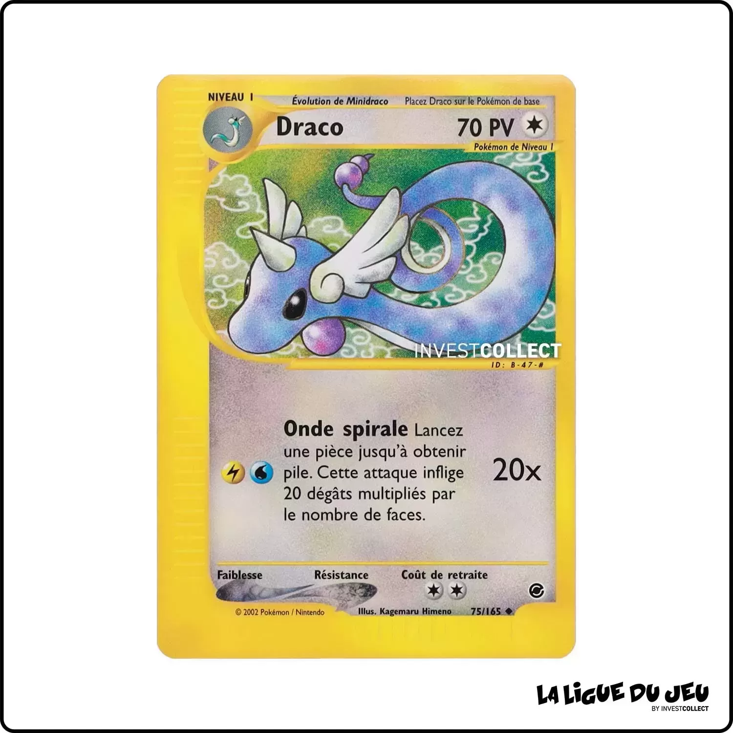 Peu commune - Pokemon - Expedition - Draco 75/165 Wizards - 1