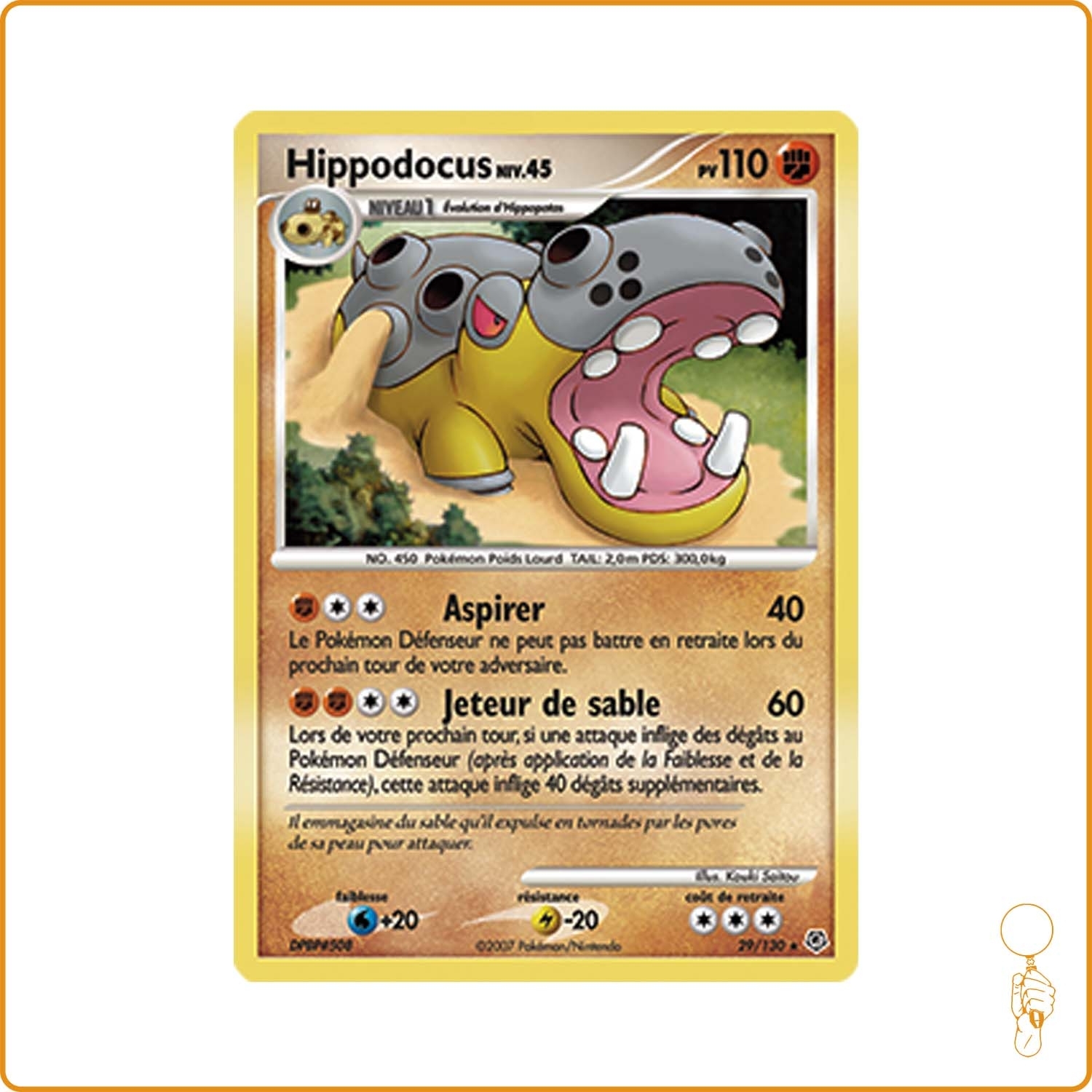 Rare - Diamant et Perle de Base - Hippodocus 29/130 The Pokémon Company - 1