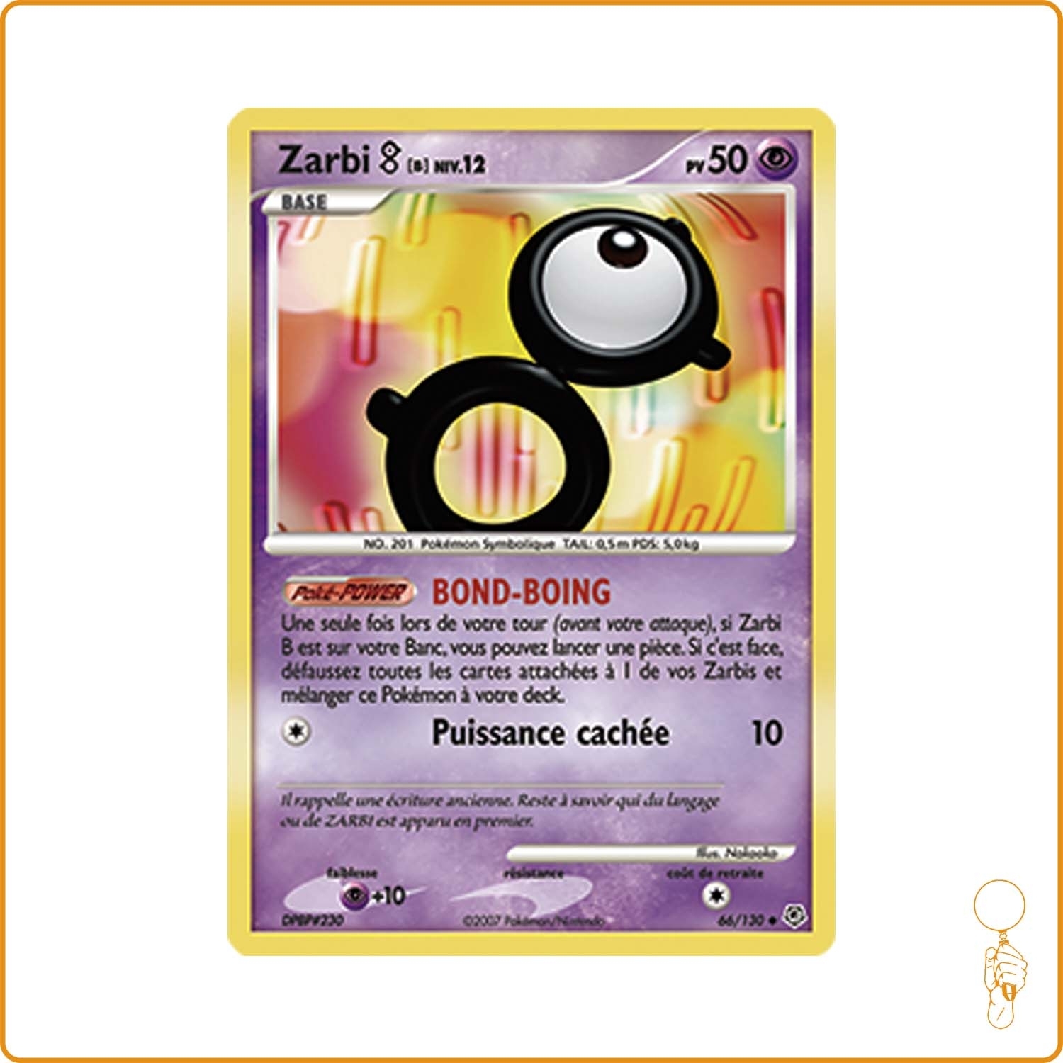 Peu Commune - Pokemon - Diamant et Perle de Base - Zarbi B 66/130 The Pokémon Company - 1