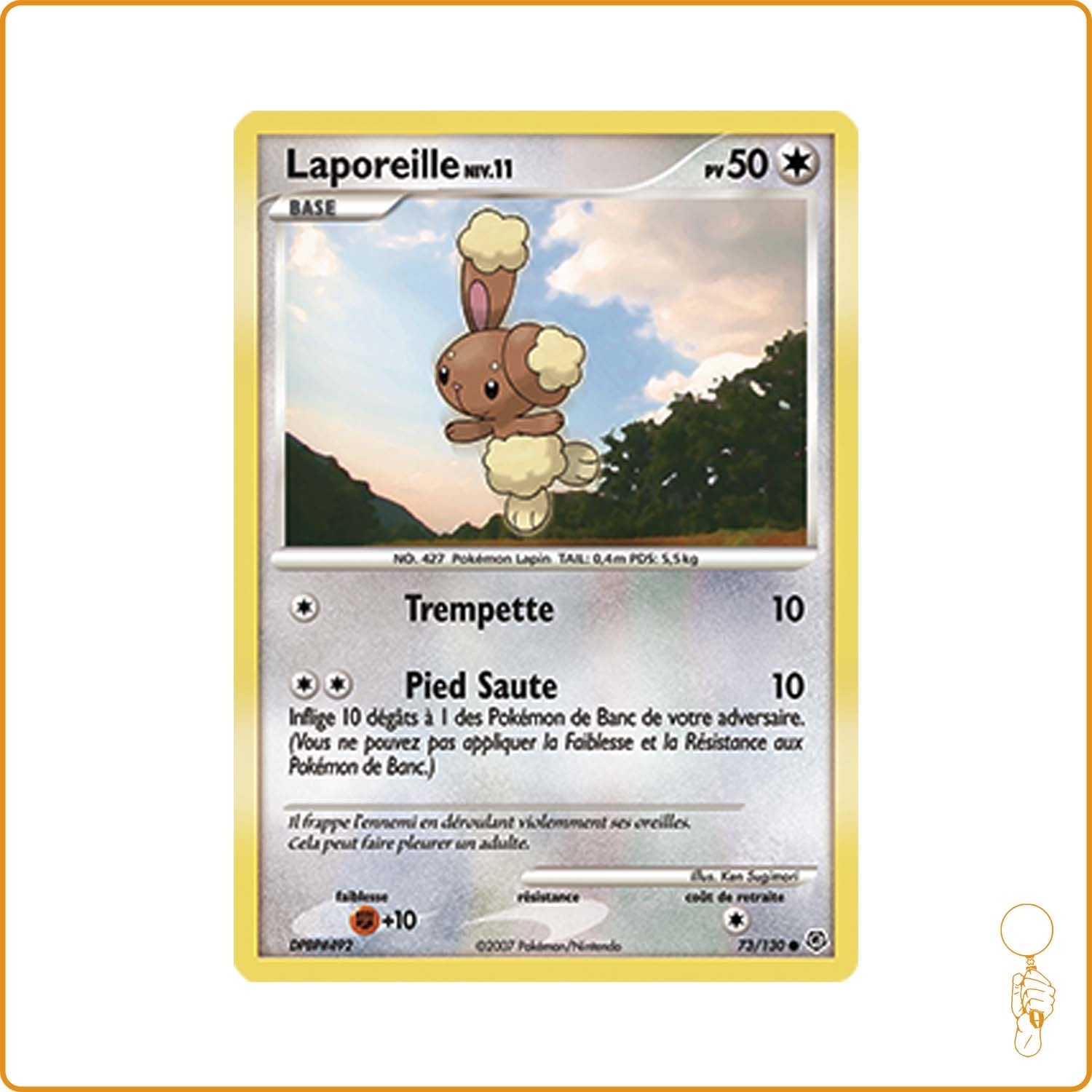 Commune - Pokemon - Diamant et Perle de Base - Laporeille 73/130 The Pokémon Company - 1