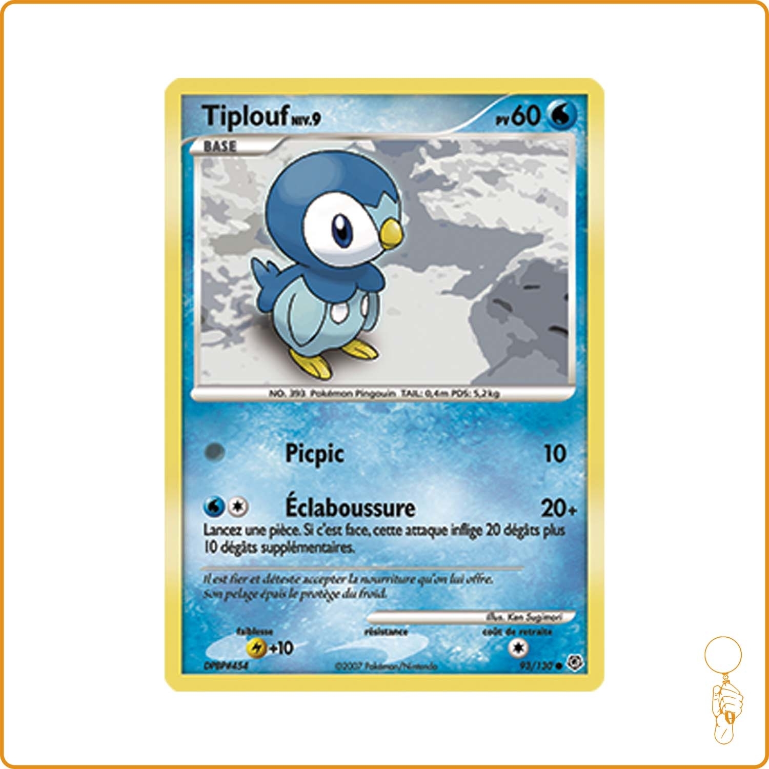 Commune - Pokemon - Diamant et Perle de Base - Tiplouf 93/130 The Pokémon Company - 1