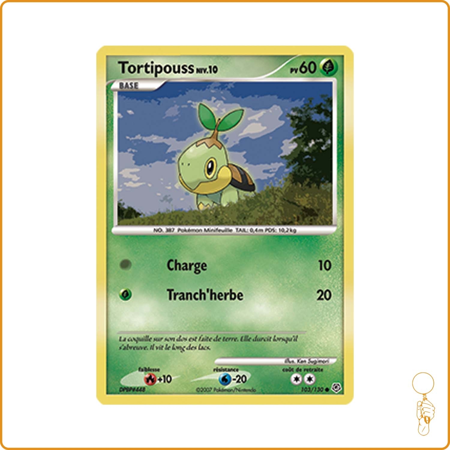 Commune - Pokemon - Diamant et Perle de Base - Tortipouss 103/130 The Pokémon Company - 1