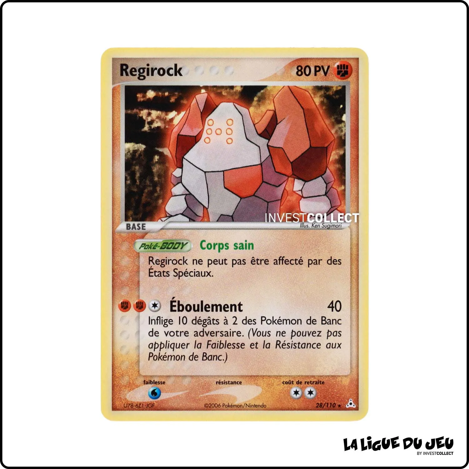 Rare - Pokemon - Fantômes Holon - Regirock 28/110