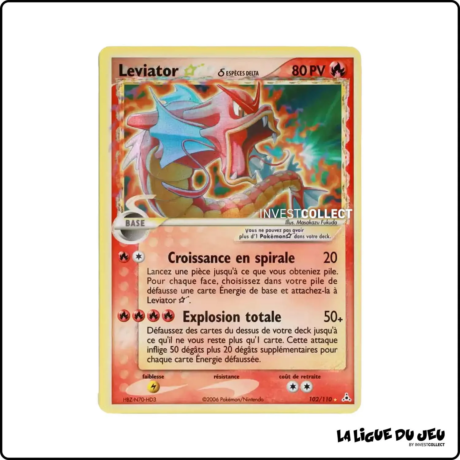 Ultra - Pokemon - Fantômes Holon - Leviator  Star δ 102/110