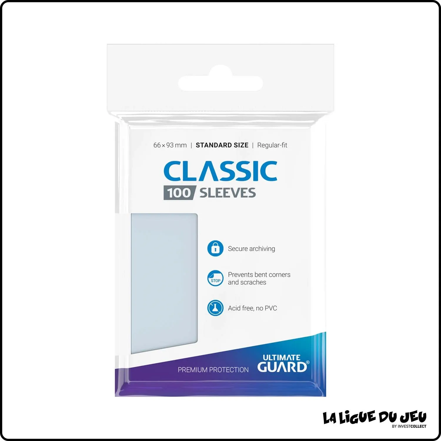 Sleeve - Ultimate Guard - Protèges Cartes Standard - Soft - Transparent - par 100