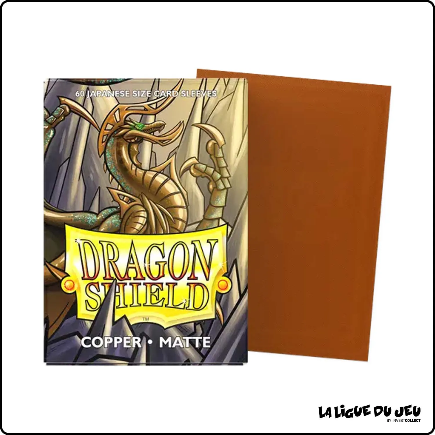 Sleeve - Dragon Shield - Protèges Cartes Mini - Format Japonais - Copper Mat - par 60