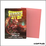 Sleeve - Dragon Shield - Protèges Cartes Mini Dual Matte - Format Japonais - Peach - par 60