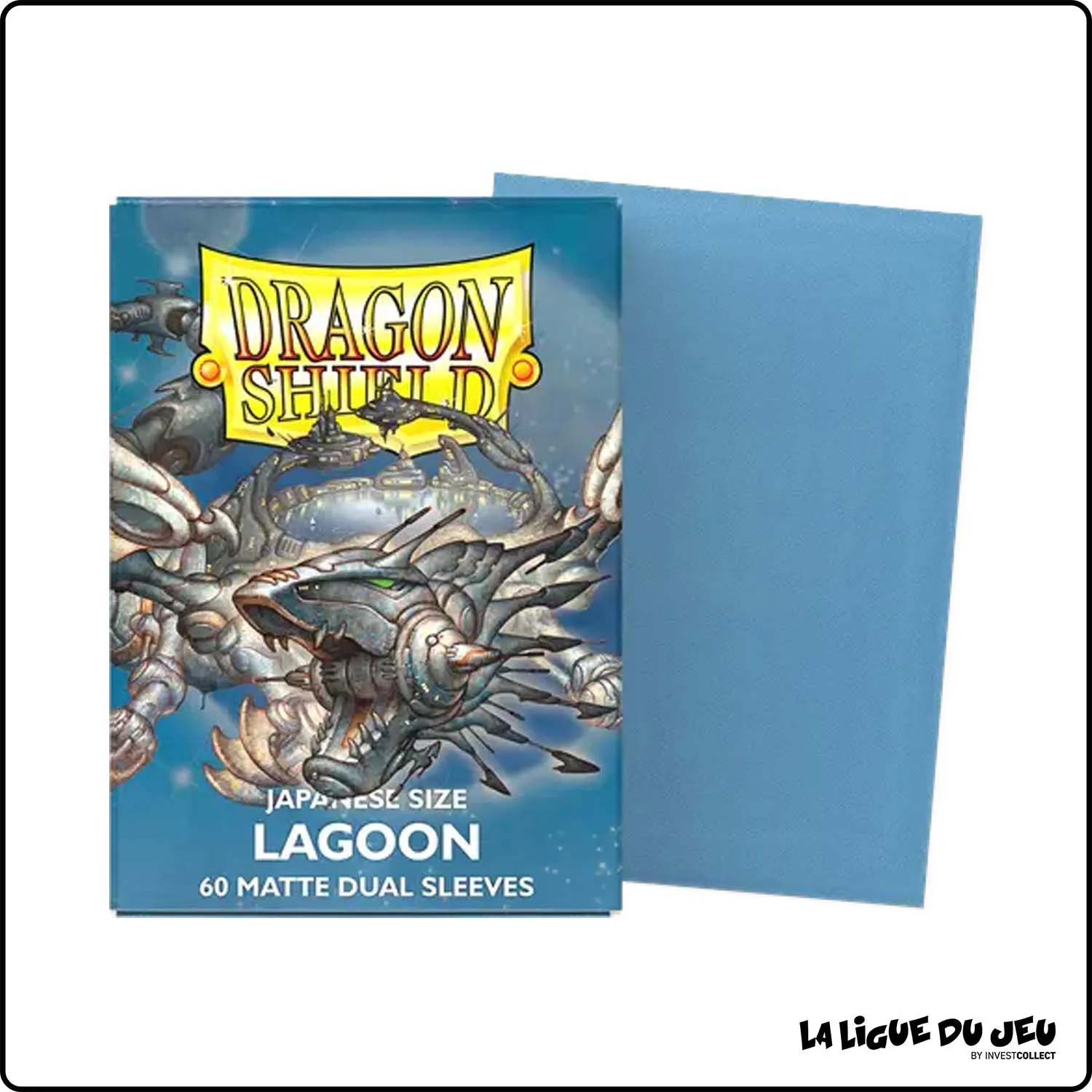 Sleeve - Dragon Shield - Protèges Cartes Mini Dual Matte - Format Japonais - Lagoon - par 60