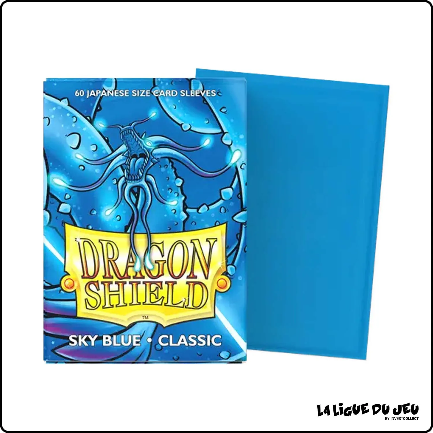 Sleeve - Dragon Shield - Protèges Cartes Mini - Format Japonais - Sky Blue Classic - par 60