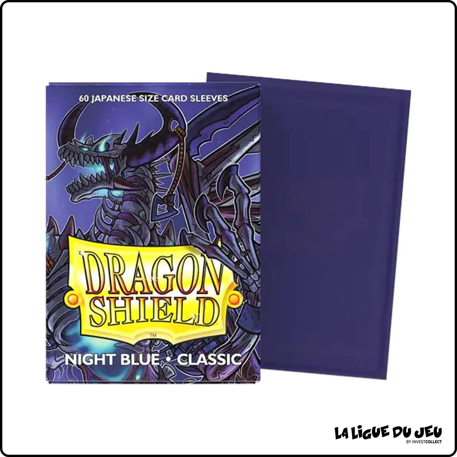 Sleeve - Dragon Shield - Protèges Cartes Mini - Format Japonais - Night Blue Classic - par 60