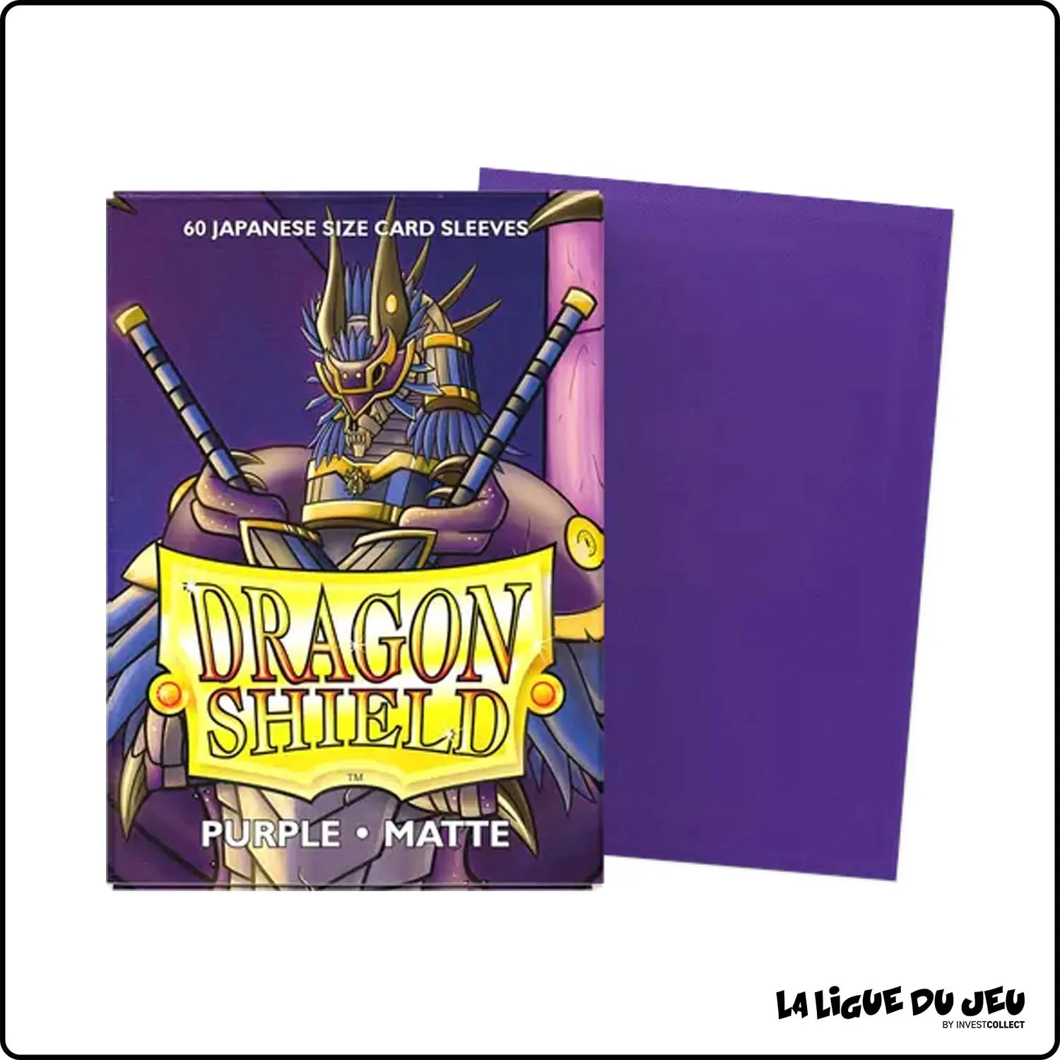 Sleeve - Dragon Shield - Protèges Cartes Mini - Format Japonais - Purple Mat - par 60