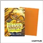 Sleeve - Dragon Shield - Protèges Cartes Mini - Format Japonais - Orange Mat - par 60