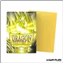 Sleeve - Dragon Shield - Protèges Cartes Mini - Format Japonais - Yellow Mat - par 60