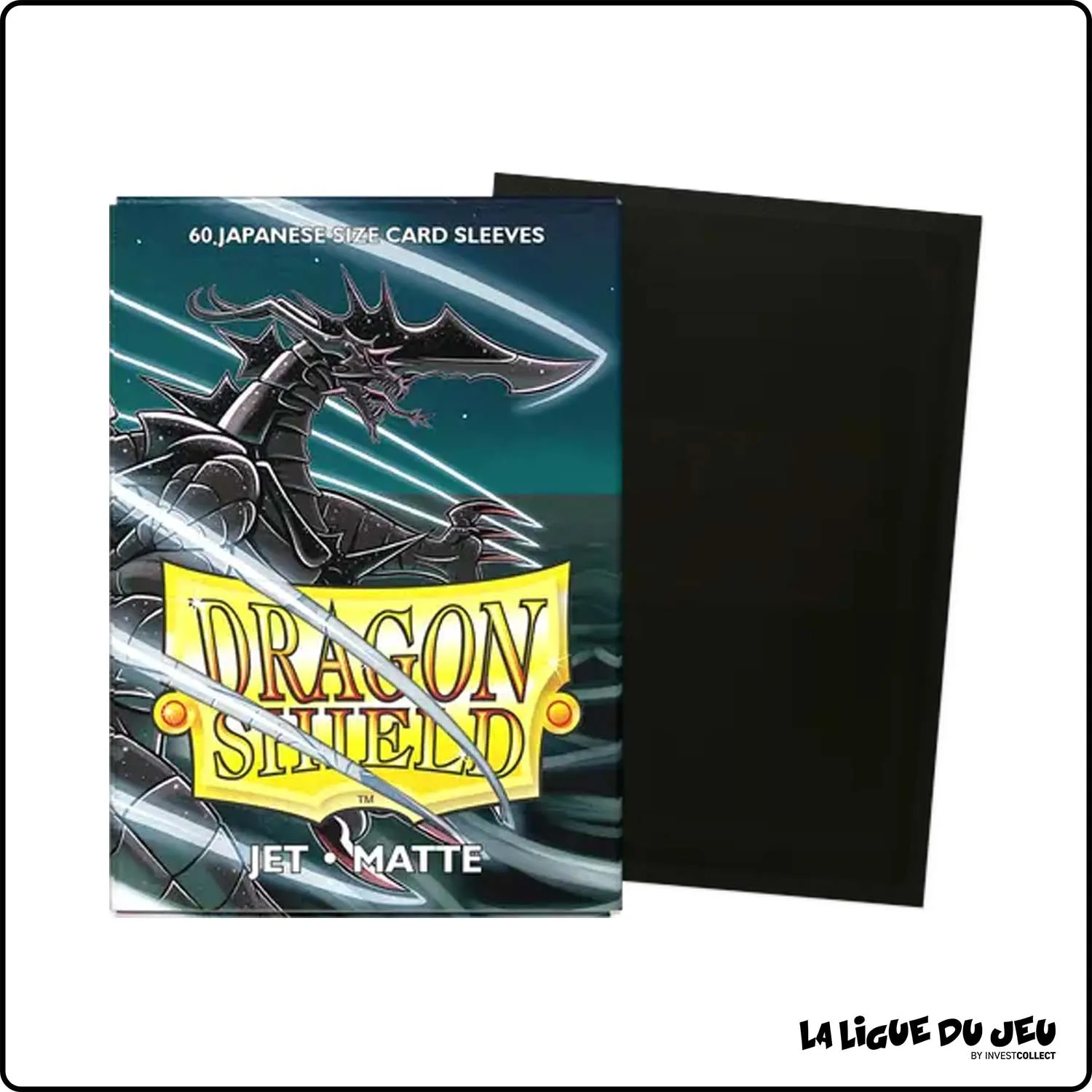 Sleeve - Dragon Shield - Protèges Cartes Mini - Format Japonais - Jet Mat - par 60