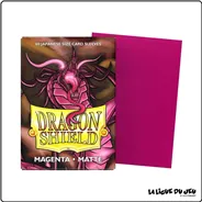 Sleeve - Dragon Shield - Protèges Cartes Mini - Format Japonais - Magenta Mat - par 60