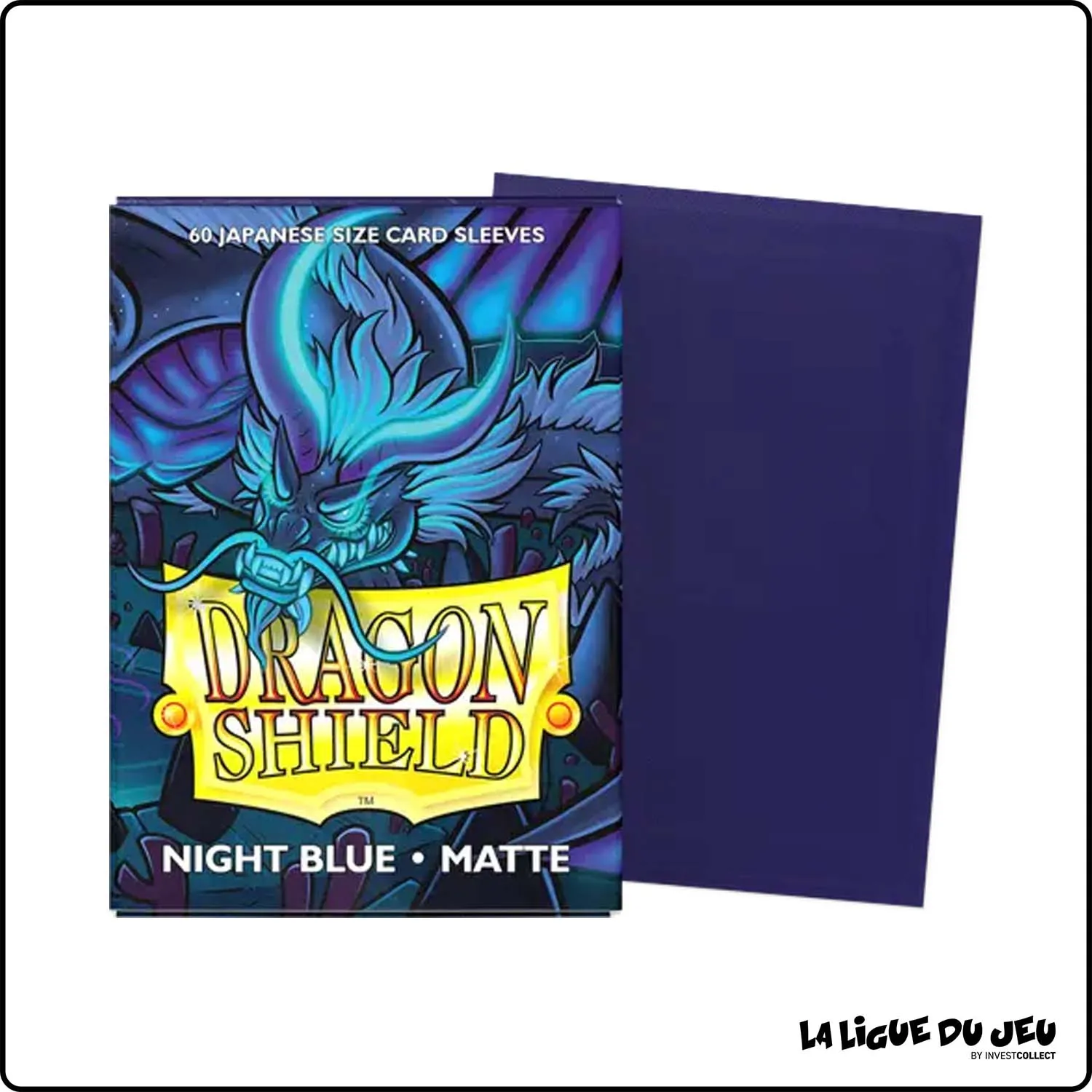 Sleeve - Dragon Shield - Protèges Cartes Mini - Format Japonais - Night Blue Mat - par 60