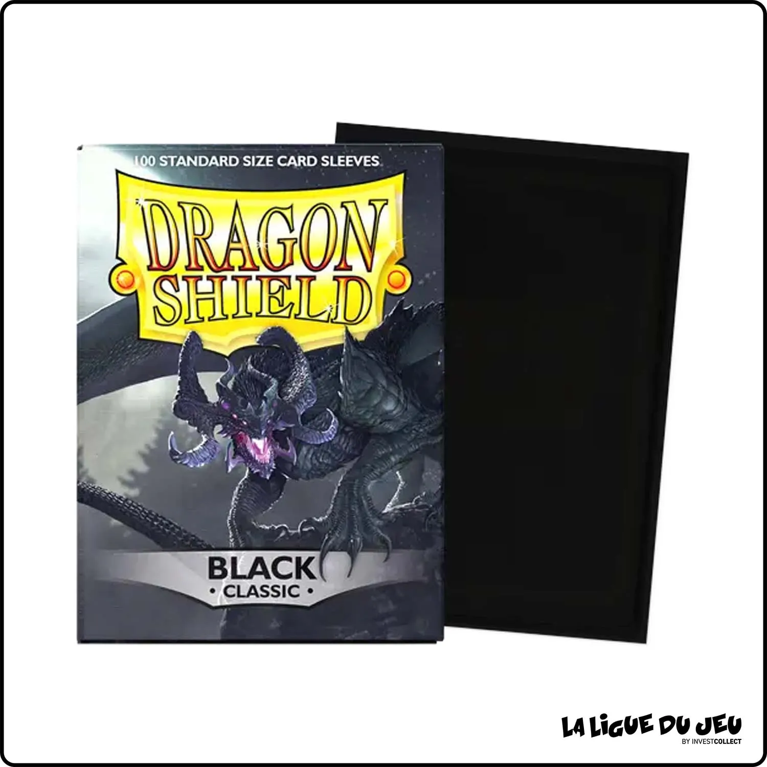 Sleeve - Dragon Shield - Protèges Cartes - Format Standard - Black Classic - par 100