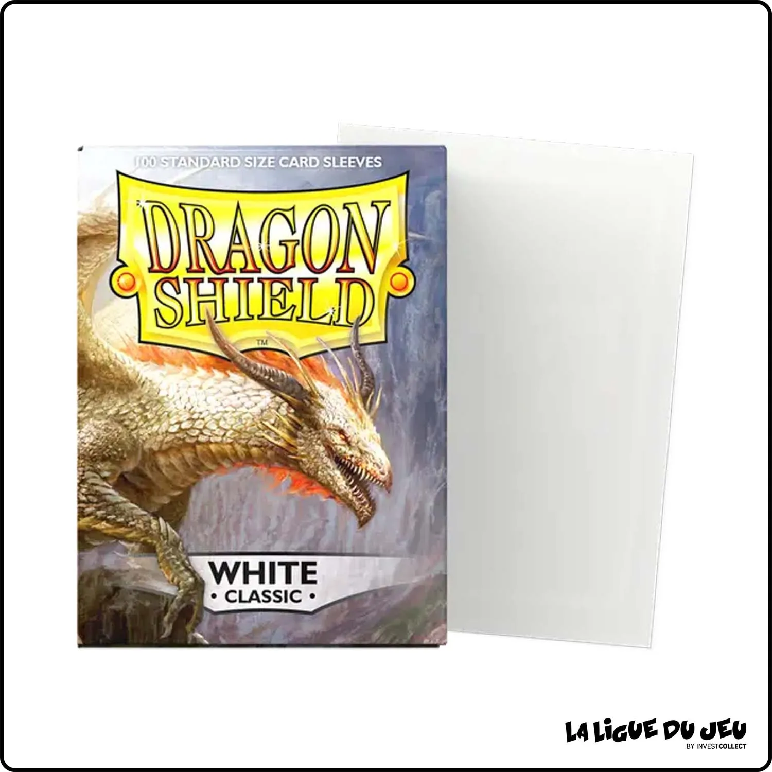 Sleeve - Dragon Shield - Protèges Cartes - Format Standard - White Classic - par 100