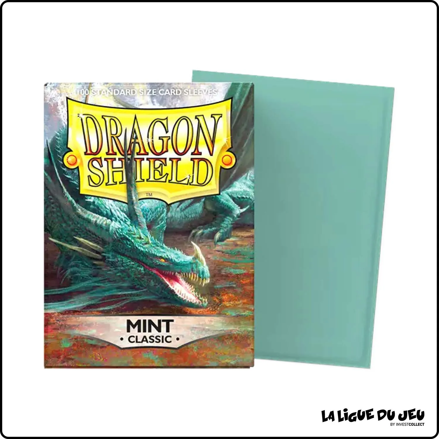 Sleeve - Dragon Shield - Protèges Cartes - Format Standard - Mint Classic - par 100