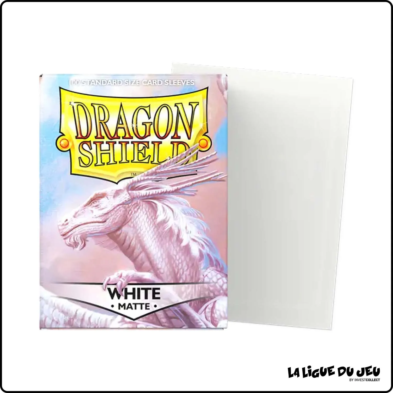 Sleeve - Dragon Shield - Protèges Cartes - Format Standard - White Mat - par 100