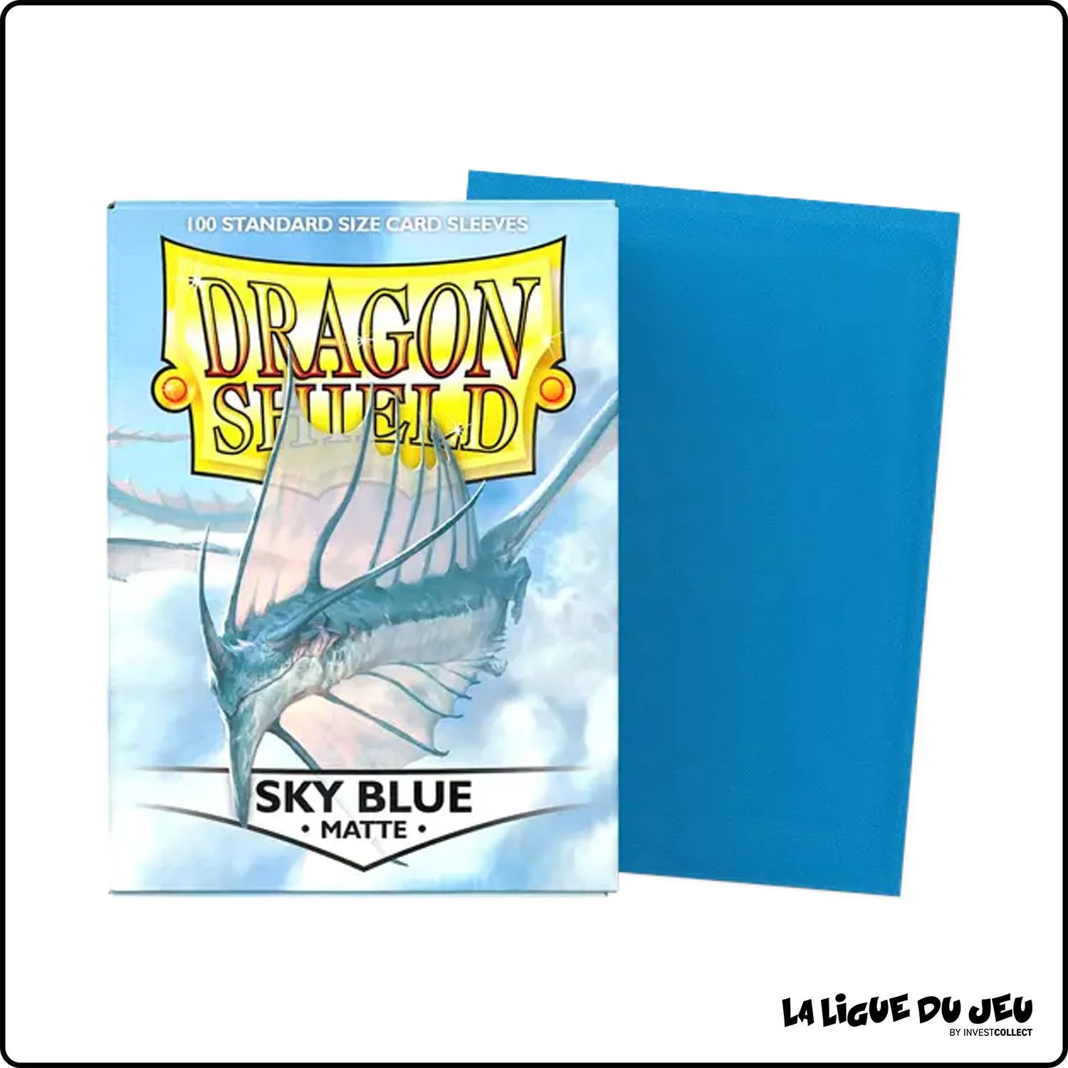 Sleeve - Dragon Shield - Protèges Cartes - Format Standard - Sky Blue Mat - par 100